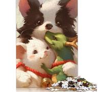 Puzzle 1000 Pièces Animaux Adorables pour Adultes, Puzzles en Papier pour Adultes et Adolescents, Jouets Éducatifs d'apprentissage, 1000 Pièces (75x50cm)