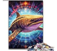 Puzzle 1000 pièces Animaux Baleine Colorée Puzzles Difficiles pour Adultes Cadeau Parfait pour Anniversaires, Vacances et Décoration Intérieure (Taille 26x38cm)