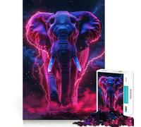 Puzzle 1000 pièces Animaux de l'espace pour Adultes, Jeu intellectuel, détente et Calme, découpe précise, pour Les vœux du Père Noël (50x75cm)