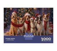 Puzzle 1000 Pieces Animaux, Mignon Chien en 1000 Pièces - pour Adultes Et Adolescents, Édition Spéciale Puzzle Stitch 1000 Pieces 38x26cm/1000pcs