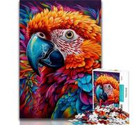 Puzzle 1000 pièces Animaux Oiseaux Perroquets pour Adultes et Adolescents, Chaque pièce est Unique - Jeu Familial Stimulant et Amusant (38x26cm)