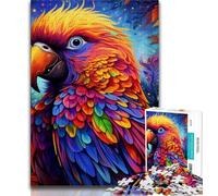 Puzzle 1000 pièces Animaux Oiseaux Perroquets pour Adultes, Jeux d'activités familiales stimulants, Jouet à Faire soi-même pour décoration Murale de la Maison (38x26cm)