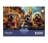 Puzzle 1000 Pieces Animaux pour Adultes, Scène De Chien Humoristique - Puzzle Chien 1000 Pièces, Qualité Premium, Idée Cadeau Originale 70x50cm/1000pcs