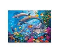 Puzzle 1000 pièces，Animaux sous-Marins，Puzzle 1000 Pieces Grands Loisirs de Vacances ， Jeux interactifs en famill（50x70cm）-H60