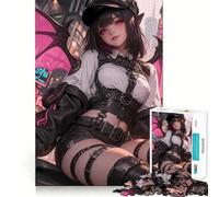 Puzzle 1000 pièces Anime Cyberpunk Angel,Jeu de réflexion créatif,Composants Robustes et découpés avec précision,idéal pour Les Voyages (38x26cm)