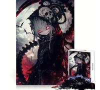 Puzzle 1000 pièces Anime Deadly Moon Vampire Cadeau pour Adultes Réflexion, entraînement, détente Bords Nets Idéal pour Un Joyeux Moment (50x75cm)