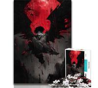 Puzzle 1000 pièces Anime Demon Angel Puzzle 1000 pièces pour Adolescents Art au Fusain Staycation Kill Time pour la décoration de la Maison (26x38cm)