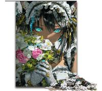 Puzzle 1000 pièces Anime Flower Girl, activités familiales Amusantes à la Maison, Cadeau d'anniversaire, Cadeau de Voyage (26x38cm)