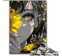 Puzzle 1000 pièces Anime Flower Girl pour Adultes et Adolescents, Jouet éducatif Anti-Stress, idéal comme Cadeau pour Toute la Famille (50x75cm)