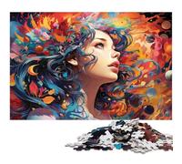 Puzzle 1000 pièces Anime Girl dans l'espace pour Adultes Puzzle en Papier décoration familiale 1000 pièces (38 x 26 cm)