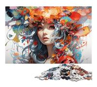 Puzzle 1000 pièces Anime Girl Parmi Les Champignons Puzzles pour Adultes et Enfants Puzzle en Bois Excellent Cadeau pour Adultes 1000 pièces (75 x 50 cm)