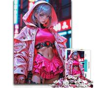 Puzzle 1000 pièces AnimeNeon Rêve Analyse et Logique Jeux de Relaxation pour Les 14 Ans et Plus 50x75cm