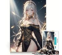 Puzzle 1000 pièces Aphrodite,Personnage d'anime,pour Adultes Jeu de réflexion Stimulant,Structure à emboîtement précise,Facile à Apprendre,pour Toute la Famille (38x26cm)