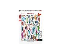 Puzzle 1000 pièces Aquarelles de plumes