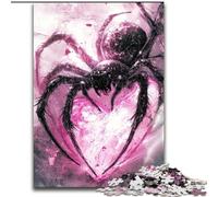 Puzzle 1000 pièces Araignée Rose, Cadeau de Noël pour Adultes, idéal pour Le Bureau, la Chambre ou Le Salon (Taille 26x38cm)
