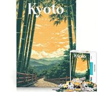 Puzzle 1000 pièces Arashiyama Bamboo Grove | 38x26cm Vacances à la maison jouet éducatif pour passer le temps cadeau d'anniversaire cadeaux