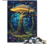 Puzzle 1000 pièces Arbre Champignon de Rêve en Bois, Cadeau Parfait pour Parents, Amoureux, Amis - 14 Ans et Plus 50x75cm Un pour Noël ou Anniversaire