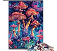 Puzzle 1000 pièces Arbre Champignon Psychédélique pour Adultes et Ados, Anti-Stress, Interaction Parent-Enfant (50x75cm)