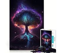 Puzzle 1000 pièces Arbre de l'univers, Assemblage Parfait, Jeu Artistique et intellectuel, Cadeau d'anniversaire Amusant (38x52cm)