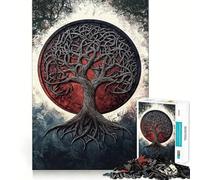 Puzzle 1000 pièces Arbre de Vie Celtique,Jeu d'articulation Fin,Amusant et cognitif,Jeu Calme,Cadeau d'anniversaire Artistique (50x75cm)