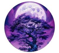 Puzzle 1000 pièces Arbre de Vie Cosmique Puzzles Ronds pour Adultes et Enfants à partir de 12 Ans Puzzles en Carton Puzzle - Jeu Difficile Taille : 67,5 x 67,5