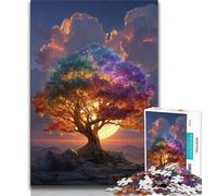 Puzzle 1000 pièces Arbre de Vie pour Adolescents et Adultes, Anti-Stress, défi Difficile, renforce l'amour Entre Couples 38x26cm