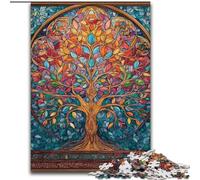 Puzzle 1000 pièces Arbre de Vie pour Adultes, Cadeaux pour Passer Un Bon Moment à la Maison, pour renforcer l'amour Entre Couples 26x38cm