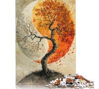 Puzzle 1000 pièces Arbre de Vie Yin et Yang pour Adultes, Jeux éducatifs, décoration familiale, 1000 pièces (75 x 50 cm)