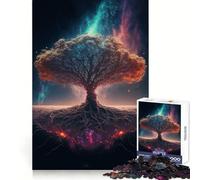 Puzzle 1000 pièces Arbre du Monde Yggdrasil pour Adolescents Stimule la mémoire Découpe de qualité Cadeau de Noël Chic (50x75cm)
