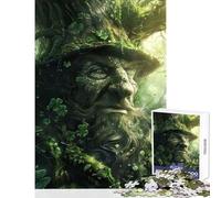 Puzzle 1000 pièces Arbre Esprit avec Trèfle-Jeu éducatif-Cadeau d'anniversaire-Jeu Pratique avec Poster Assorti et fiche de Questions (Dimensions 38x26cm)