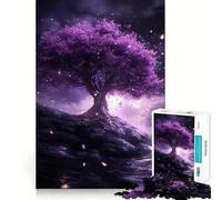 Puzzle 1000 pièces Arbre Fantastique en Fleurs de Cerisier Jeu d'articulation Fine et Amusant,Jeu cognitif et Calme,Cadeau d'anniversaire Artistique (38x52cm)