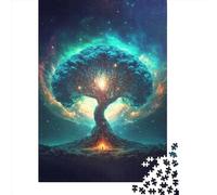 Puzzle 1000 pièces Arbre Magique 21 Carrés pour Adultes, Puzzles en Bois, Jeu Pratique 1000 pièces (75 x 50 cm)