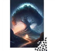 Puzzle 1000 Pièces Arbre Magique pour Adultes Jeu Éducatif Jouet de Défi 1000 Pièces (38x26cm)