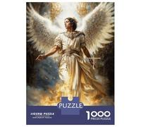 Puzzle 1000 Pièces Archangel Uriel The Light of God Puzzle Adulte, Casse-tête, Découpe De Précision, Cadeau Unique pour Anniversaire Et Noël 70x50cm/1000pcs