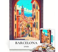 Puzzle 1000 pièces Arche vers Barcelone, Décoration Murale, Défi Difficile, Cadeaux Uniques pour Anniversaire et Noël 38x52cm
