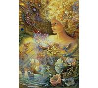 Puzzle 1000 pièces - Art Abstrait Fleurs Peinture sur mer - Puzzles artistiques colorés - Jeux de mémoire pour Adultes - Jouet Anti-Stress Familial - 38x52cm