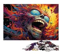 Puzzle 1000 pièces Art Abstrait psychédélique coloré Puzzles pour Adultes et Enfants Puzzle en Papier Excellent Cadeau pour Adultes 1000 pièces (38 x 26 cm)