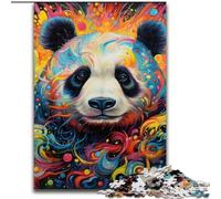 Puzzle 1000 pièces Art Animal Panda Puzzles 1000 pièces pour Adultes Niveau débutant, idéal pour Les Cadeaux d'anniversaire et de Vacances (Taille 50x75cm)