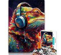Puzzle 1000 pièces Art Chameleon pour Adolescents, Jeu Familial Anti-Stress, défi Difficile, Collection d'artistes, Beaux-Arts (50x75cm)