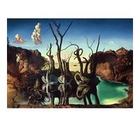 Ravensburger – Puzzle 1000 pièces – Art Collection : Cygnes se reflétant en éléphants, Salvador Dali