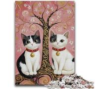 Puzzle 1000 pièces Art du Chat Aide Le Cerveau à exercer Jouets addictifs pour cultiver la Patience Décoration Parfaite 50x75cm