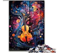 Puzzle 1000 pièces Art du Violon coloré Puzzle 1000 pièces Jeu interactif Familial, idéal pour Les Adolescents, Cadeau Casse-tête (Taille 26x38cm)