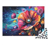 Puzzle 1000 pièces Art Floral Abstrait pour Adultes, Carton Épaissi, Décompression, Difficile, 38x26cm