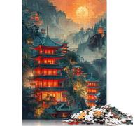 Puzzle 1000 pièces Art Fox pour Adultes, Puzzle Difficile pour Adultes, Puzzles Amusants en Famille, 1000 pièces (75 x 50 cm)