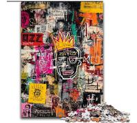 Puzzle 1000 pièces Art Moderne de Basquiat pour Adultes, Cadeaux, Anti-Stress, Vacances à la Maison, Tuer Le Temps, Améliorer l'amour Entre Couples 26x38cm