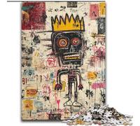 Puzzle 1000 pièces Art Moderne de Basquiat pour Adultes et Adolescents, Jouets éducatifs et éducatifs, Jeux en Famille avec Affiche et fiche de Questions-réponses 50x75cm