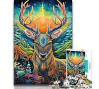 Puzzle 1000 pièces Art Moose Puzzle 1000 pièces pour Adultes et Adolescents, Jouets de Divertissement Familial, idéal comme Cadeau pour Toute la Famille 50x75cm