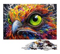 Puzzle 1000 pièces Art Oiseau Aigle Puzzles en Carton pour Adultes. Un Casse-tête Stimulant à Faire soi-même, Un Jeu Familial Parfait ou Un Cadeau décoratif. 26x38cm / 10,23x14,96 Pouces.