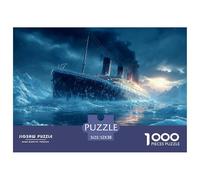 Puzzle 1000 Pièces Art Retro Ship Titanic, Défi Jouet, Adultes 14 Ans Et Plus, Décoration De La Maison, Adulte Classique Puzzle 52x38cm/1000pcs