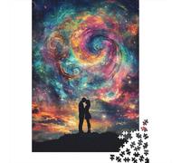 Puzzle 1000 pièces Art Star Couple Puzzles Adultes Difficulté Puzzles Renforcer Les Relations Entre Les Membres de la Famille (38x26cm)